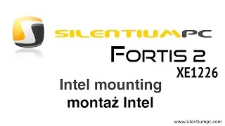 SilentiumPC Fortis 2 XE1226  montaż Intel  Intel mounting [upl. by Anit]