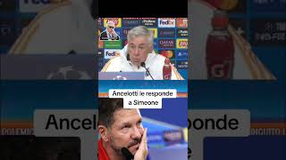 Carletto aclara a Simeone ancelotti Simeone derbi laliga realmadrid atleticodemadrid viral [upl. by Oloapnaig]