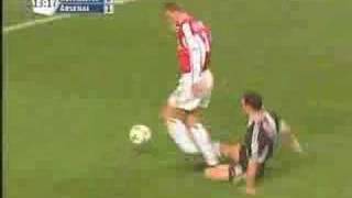 Dennis Bergkamp goal vs Newcastle 2002 no sound [upl. by Ellerrehs]