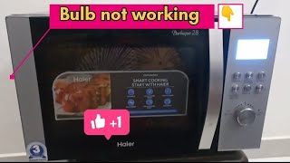 Microwave light bulb not working Microwave bulb replacement [upl. by Kaitlin]