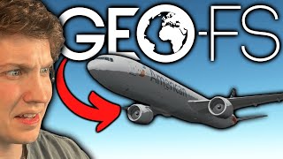 Playing GeoFS for the First Time Browser Flight Simulator [upl. by Yeta]