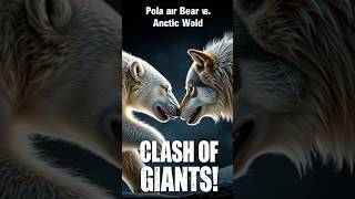 Polar Bear vs Arctic Wolf Arctic Survival Battle shorts animals trending [upl. by Chapell]