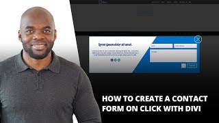 How to Create a Contact Form on Click with Divi [upl. by Lleuqar]