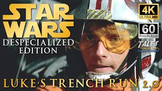 STAR WARS DESPECIALIZED Lukes Trench Run 20 Remastered To 4K60fps UHD 👍 ✅ 🔔 [upl. by Nosrak]