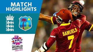 Brathwaite Hits 4 Sixes To Win  England vs West Indies  ICC Mens WT20 FINAL  Highlights [upl. by Tnerual929]