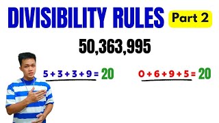 DIVISIBILITY RULES  Part 2 [upl. by Alek358]