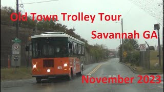 Old Town Trolley Tour Savannah GA November 2023 with Tyler [upl. by Htebaras949]