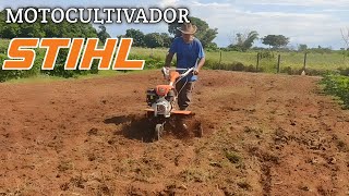 Tratorito Motocultivador Stihl [upl. by Ylro]