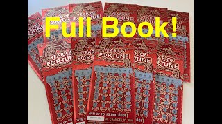 Entire Book of 20 quotYear of Fortunequot CA Scratchers [upl. by Yelats]