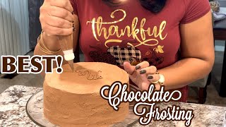 The BEST Homemade Chocolate Frosting Thats Not TOO SWEET How To Make Chocolate Icing [upl. by Leinoto183]