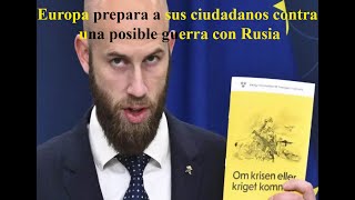 Europa reparte folletos de preparación y cuidados ante una posible guerra con Rusia [upl. by Akimas515]