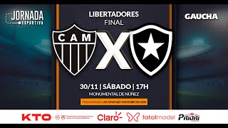 ATLÉTICOMG 1 x 3 BOTAFOGO  FINAL DA LIBERTADORES  JORNADA DIGITAL  30112024 [upl. by Ongineb]