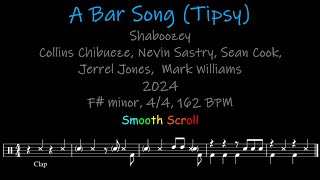 A Bar Song Tipsy Chords Lyrics and Timing [upl. by Alram]