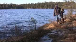 Risveden Promenad runt Kroksjön Ale kommun Sweden [upl. by Anelra567]