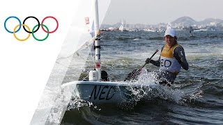 Bouwmeester wins gold in Womens Laser Radial Sailing [upl. by Eilah]