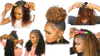 5 Quick And Easy Hairstyle Using Braid Extension [upl. by Darius562]