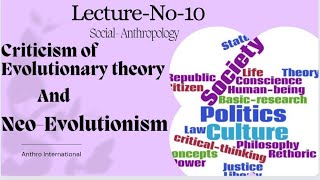 Criticism of Classical Evolutionism theory  NeoEvolutionism [upl. by Weixel]