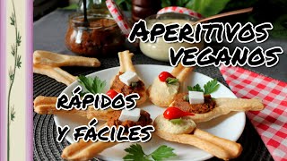 Canapés veganos 2 patés diferentes en cucharitas de hojaldre  Muy fácil y rápido Shorts [upl. by Oznol]