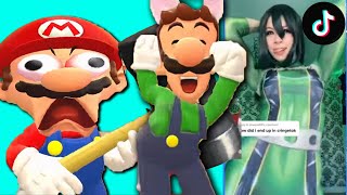 Mario Reacts To Funny Tik Toks 2 ft Luigi [upl. by Aay]