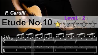 No10 Carulli Etude Moderato in E Major [upl. by Audres]