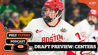 Philadelphia Flyers NHL Draft Preview Macklin Celebrini Berkly Catton amp Center Prospects [upl. by Nileuqcaj180]