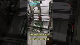 auto pre stock conveyor continues paper feeding machine for paper [upl. by Ahsinuq]