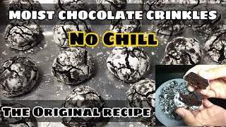 CHOCOLATE CRINKLES RECIPE  MOIST AND FUDGY  THE ORIGINAL RECIPE  COSTINGS FOR BUSINESS [upl. by Margret]