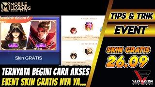 CARA AKSES EVENT SKIN EPIC CLAUDE DAN EPIC LUNOX 26 SEPTEMBER DI MOBILE LEGENDS [upl. by Aiotal]