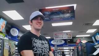 Guy destroys Xbox One outside Gamestop [upl. by Brottman578]