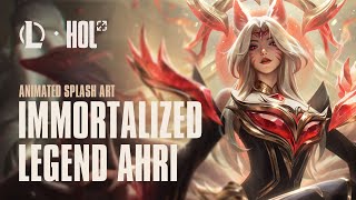 Immortalized Legend Ahri  Wallpaper Engine Animated Splash Art [upl. by Neyrb880]