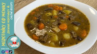 Hustá HUBOVÁ POLIEVKA  jednoduchý recept na chutnú hubovú polievku  Mushroom Soup [upl. by Ten731]