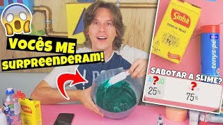 TENTARAM SABOTAR MINHA SLIME BASEADA EM ENQUETES DO INSTAGRAM  TIO LUCAS [upl. by Mcripley201]