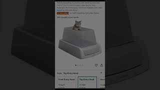 Self cleaning cat litter box ITS IN MY AMAZON selfcleaninglitterbox forcats catownermusthaves [upl. by Crist532]