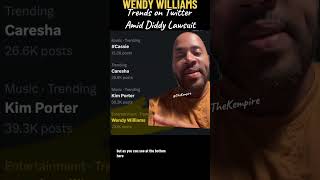 Wendy Williams Trends on Twitter Amid Cassie’s Lawsuit Against Diddy [upl. by Rennold]