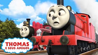 Thomas e Seus Amigos  A Locomotiva Vermelha Mais Rápida de Sodor  EPISÓDIO COMPLETO  Animados [upl. by Ayotac]