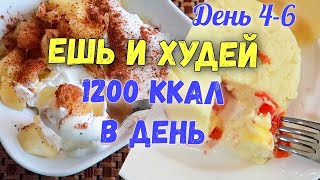 НИЗКОКАЛОРИЙНЫЕ РЕЦЕПТЫ на каждый день✔️Похудение без Диет Меню на 1200 Ккал [upl. by Ettenay]