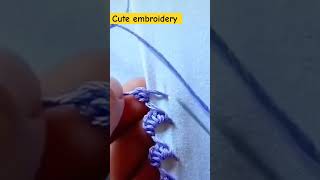 Very cute easy embroidery tutorial for beginners embroiderytechniques [upl. by Judd]