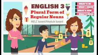 Plural Form of Regular NounsSingular and Plural Nouns  English with Teacher Joan [upl. by Surtemed]