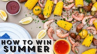 How to Win Summer Shrimp Boil Cooler Hack  Food Network [upl. by Haret313]