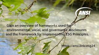 Overview of Framework for ESG [upl. by Okiek]