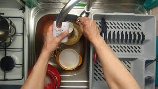 28 September 2024  ASMR  Washing dishes clean with me transparent cleaning Ep 1280 [upl. by Essam]