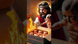 The Devil Delivered Jesus Demon babies 😈😈😈 jesuschrist biblequiz biblestudies demon [upl. by Wolsniw]