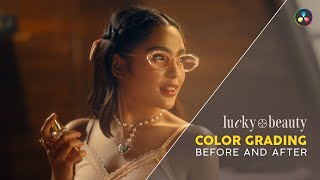 Color Grading a Narrative Ad  Lucky Beauty ft Andrea Brillantes amp Kyle Echarri [upl. by Amoeji]