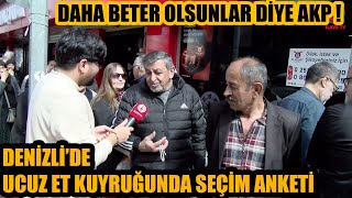 Ucuz et kuyruğunda seçim anketi  Daha beter olun diye AKP  Zor dakikalar [upl. by Ihana338]