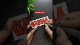 Requested video Graffiti Lettering Calligraphy Writing shorts [upl. by Alimaj745]