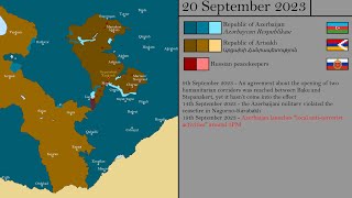 2023 NagornoKarabakh War amp Prelude Every Day [upl. by Asselem]