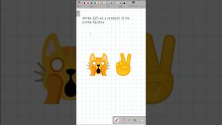 write 225 as a product of prime factors 🔥 maths number mathshorts [upl. by Elton]