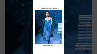 🔥 3 iconic ramp walk 🥵  shenaaz kaira janvi ramp walk 💖  shorts viralvideo 😍 [upl. by Junie]