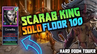 💥 NEW 💥CONELLIA SOLOS quotSCARAB KINGquot HARD DOOM TOWER   All Difficulties  Raid Shadow legends [upl. by Xuerd]