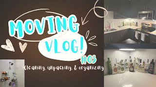 MOVING VLOG ep3  LIVING ALONE  CLEANING UNPACKING amp ORGANIZING MY NEW APARTMENT THEREALLESYNCE [upl. by Livia]